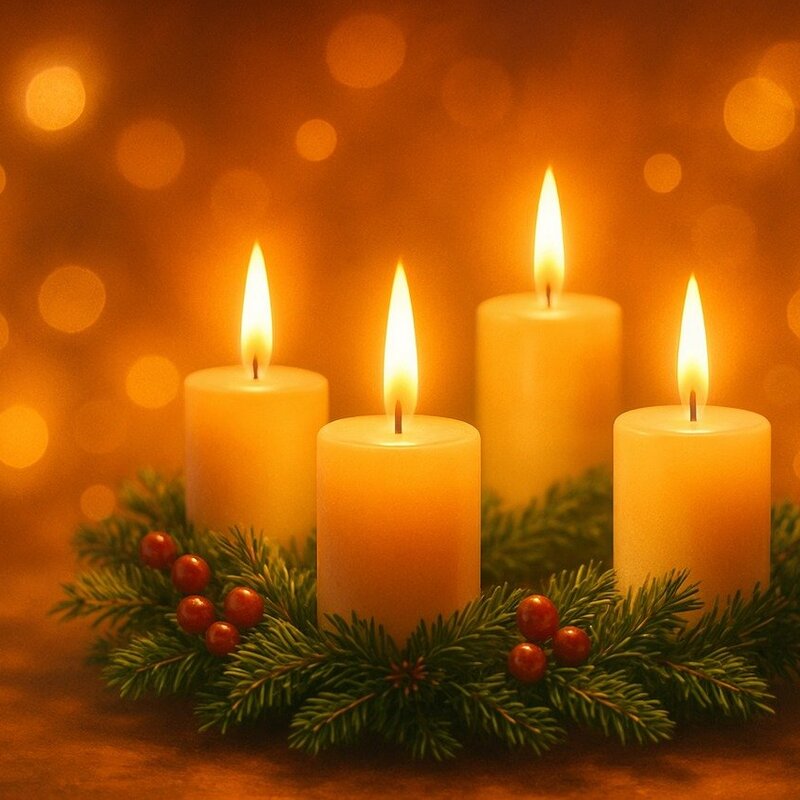 gerd altmann | © https://pixabay.com/de/illustrations/advent-kerzen-gl%c3%bchend-kranz-ferien-9882801/